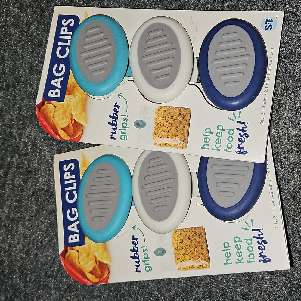 SET OF 6 BAG RUBBER CLIPS - Picture 3 of 7